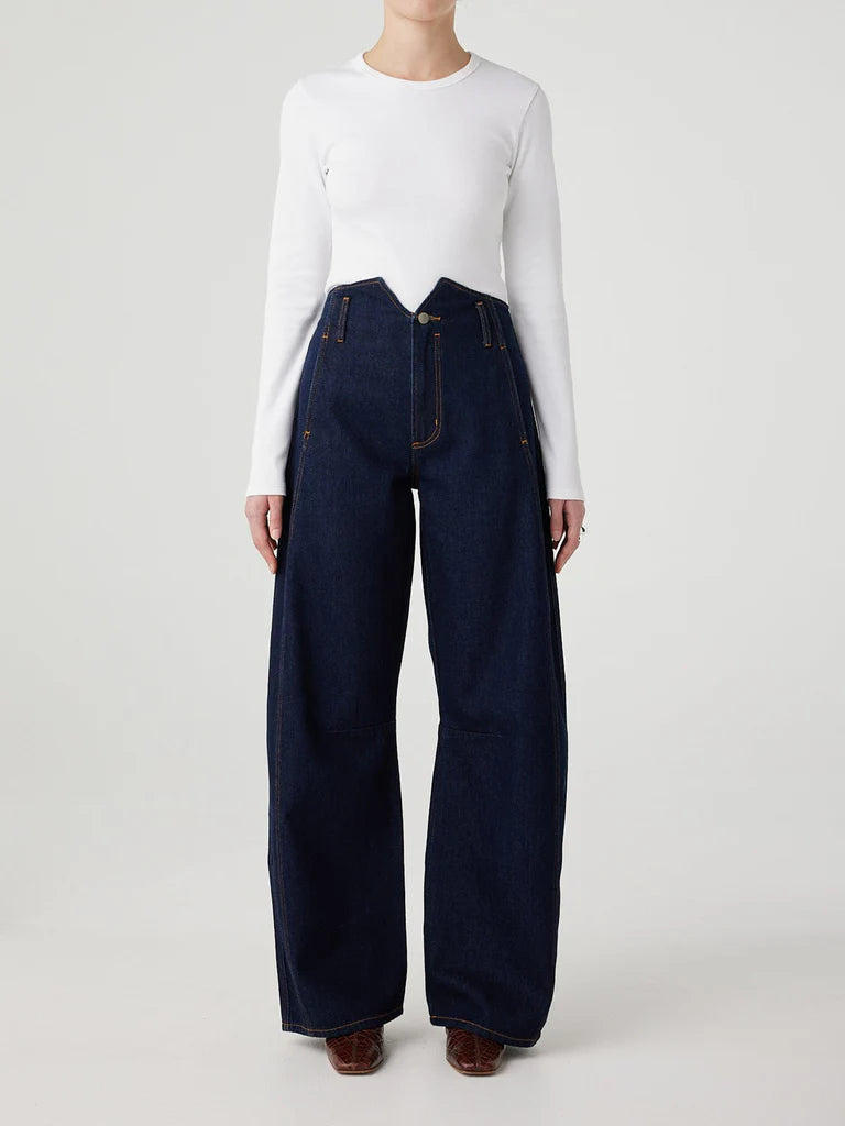 VERA TUXEDO JEAN - PURE BLUE