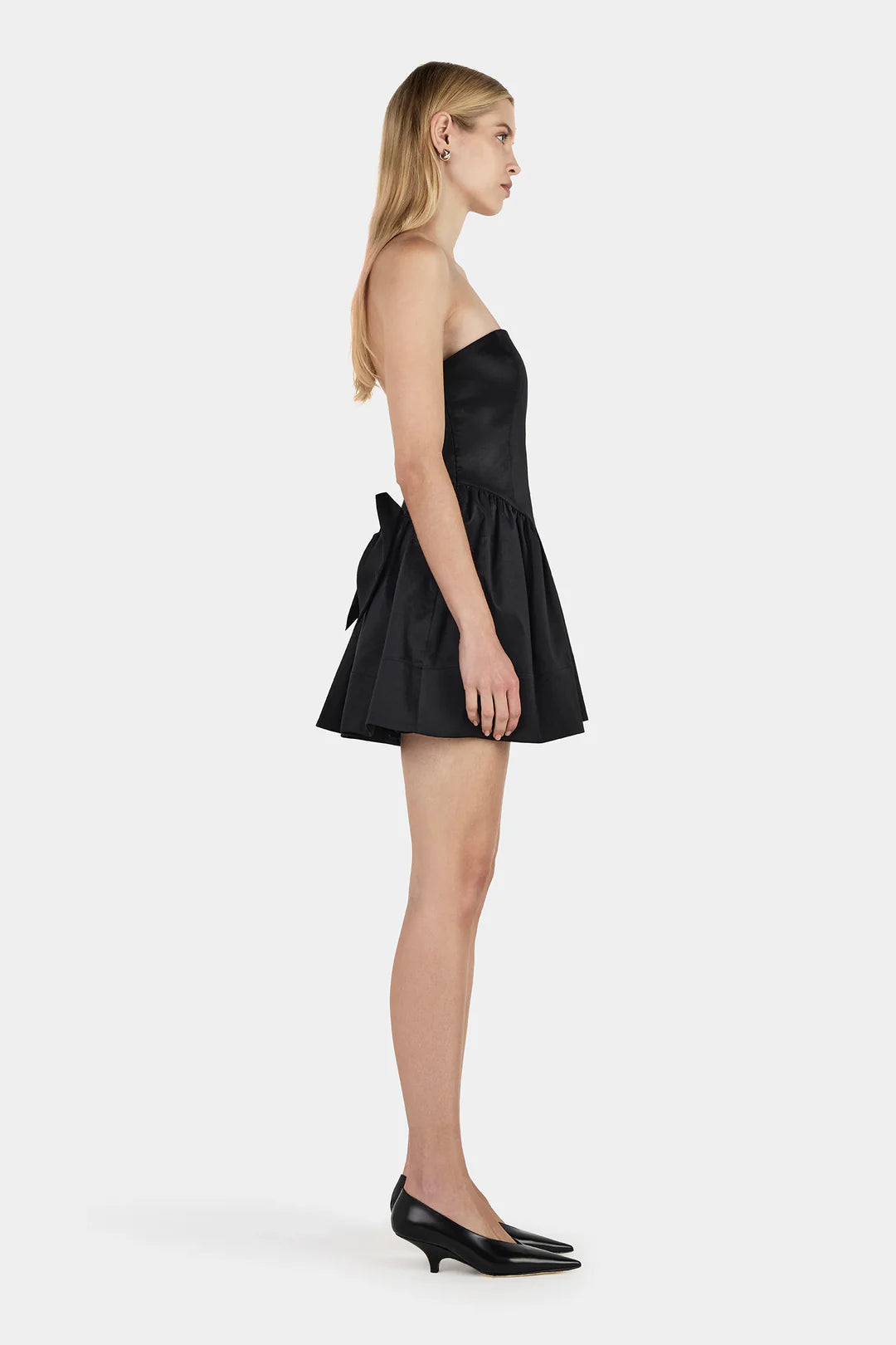 Partridge Taffeta Dress - Black