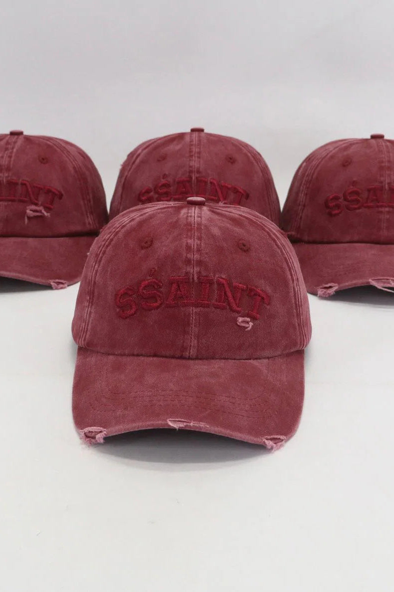 SŚAINT LOGO CAP - CHERRY