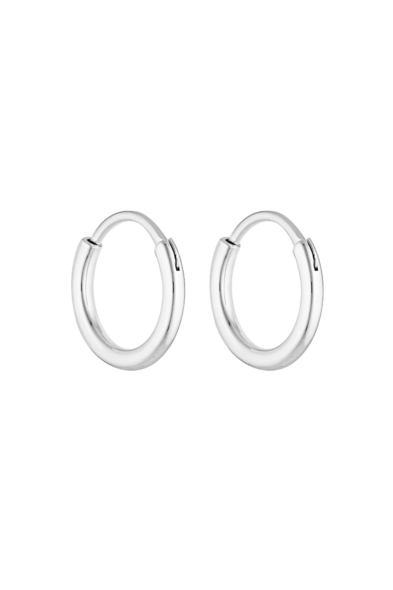 90's Hoops White Gold - 20mm