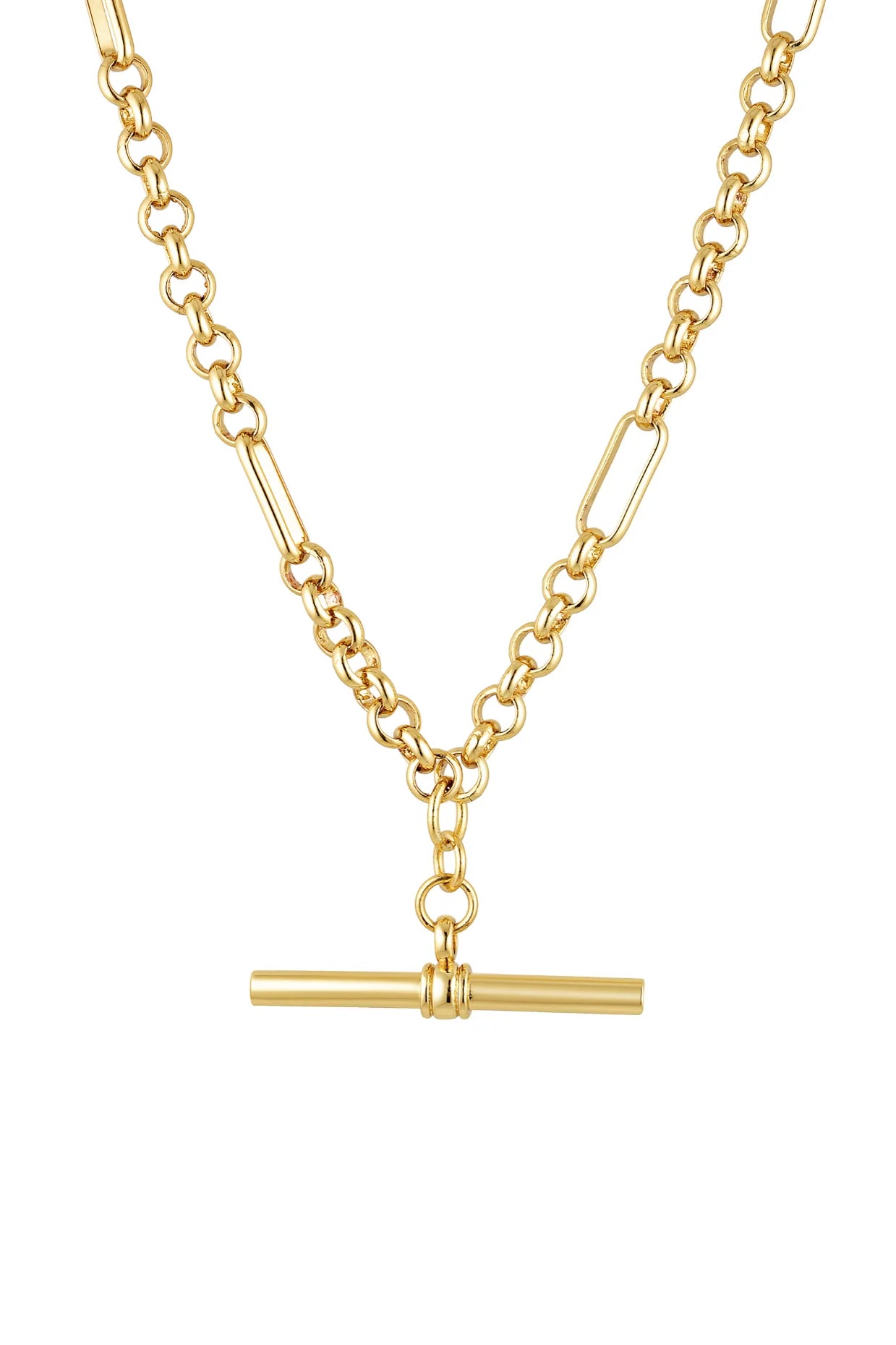 Heritage T-Bar Necklace - Gold