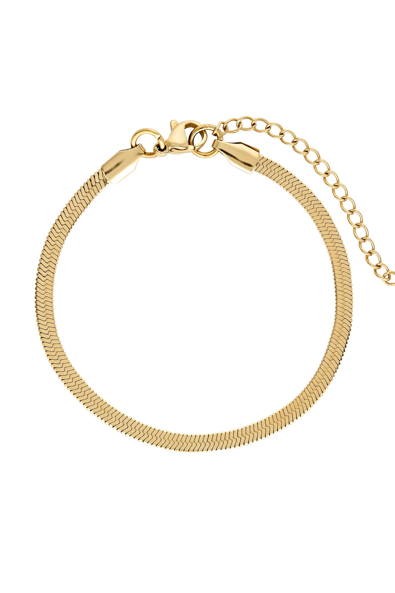 HAILEY SNAKE BRACELET - GOLD 3MM