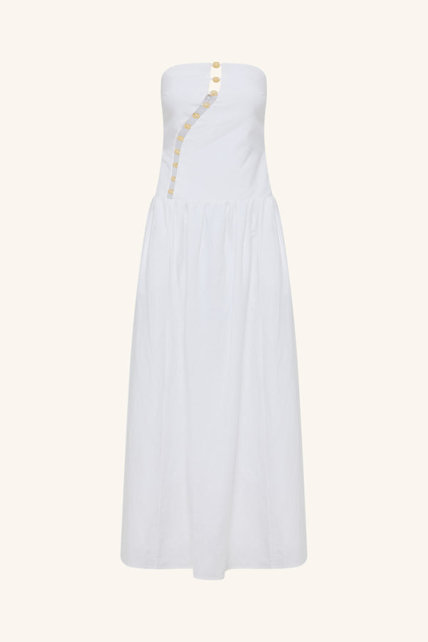 Effie Strapless Cut Out Maxi Dress - Ivory