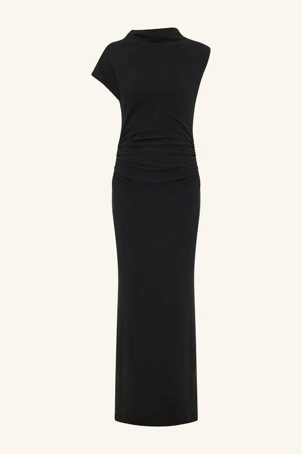 beau sleeveless maxi dress - black