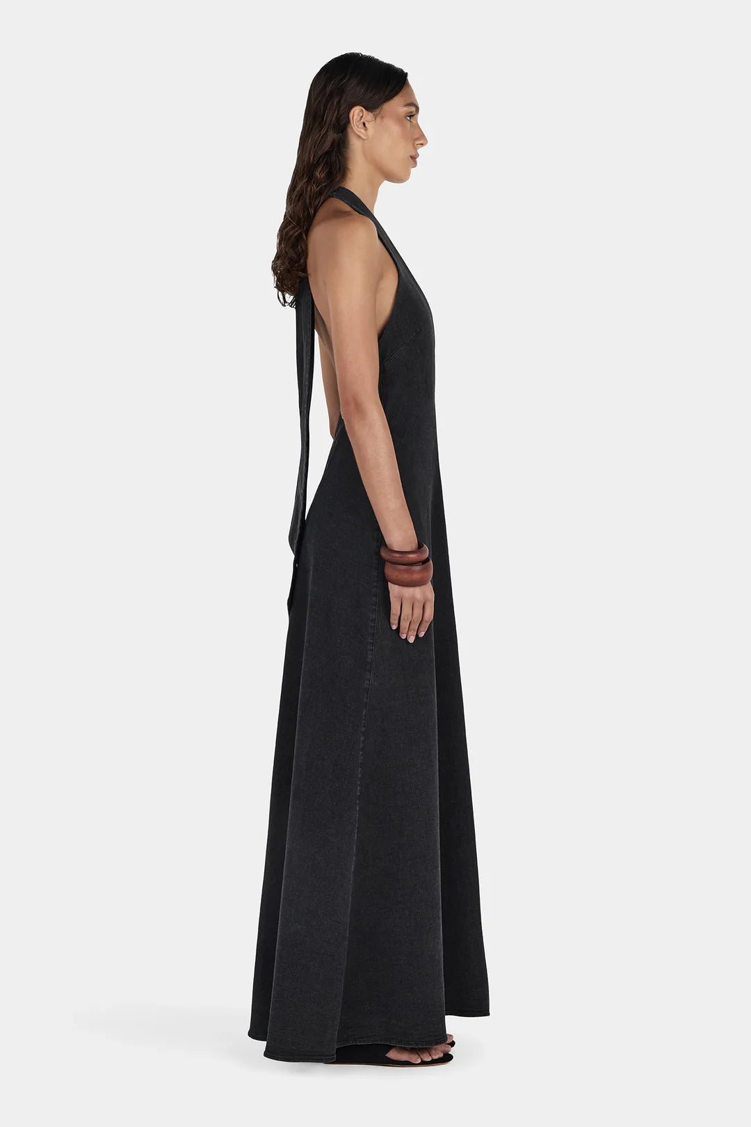 Rae Maxi Dress - Charcoal Chambray