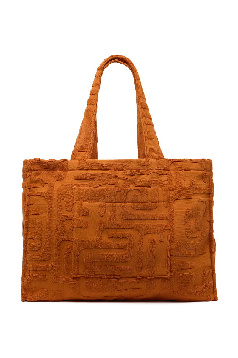 Towelling Tote - Kin Clay