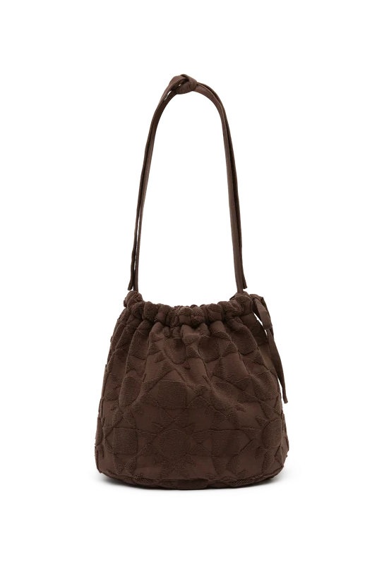 Towelling Bucket Bag | Solstice Truffle