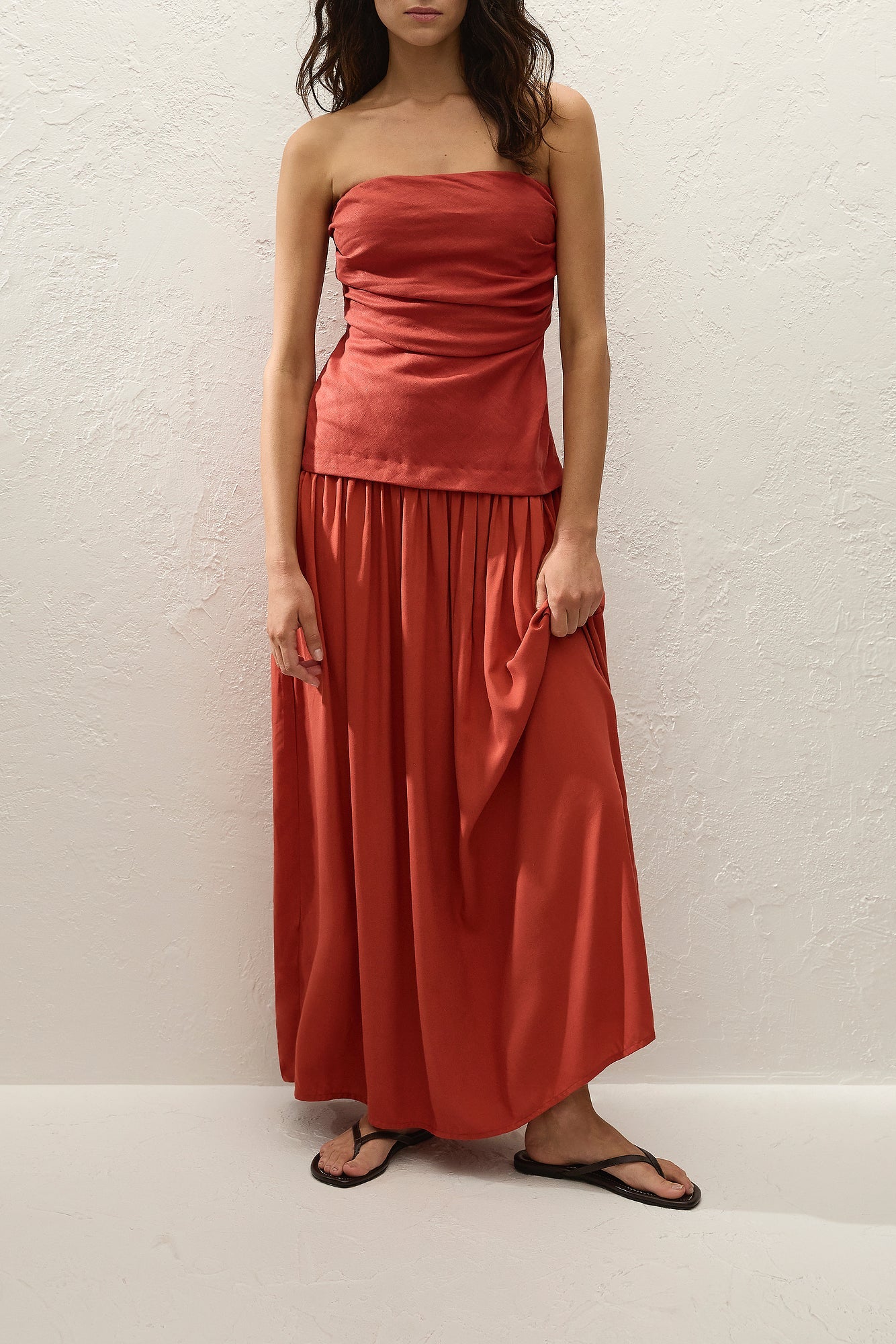 Hedy Maxi Dress - Dusty Tomato
