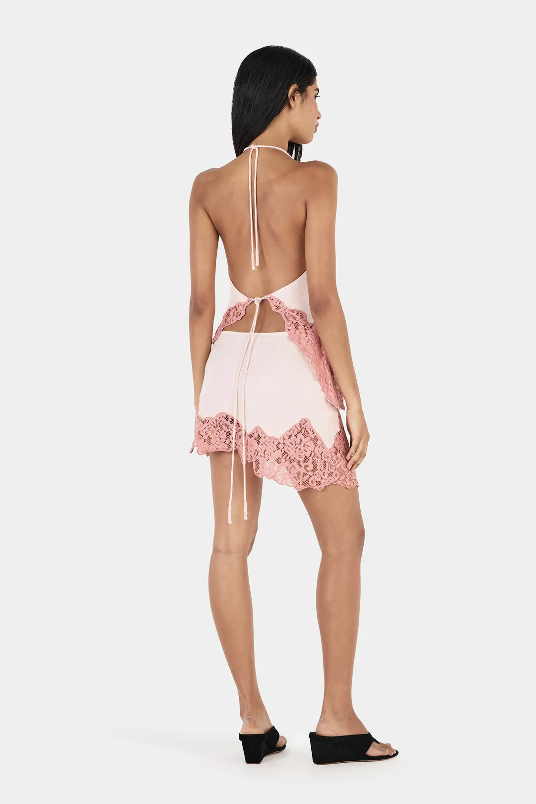 Nera Halter Top Pink Two Tone