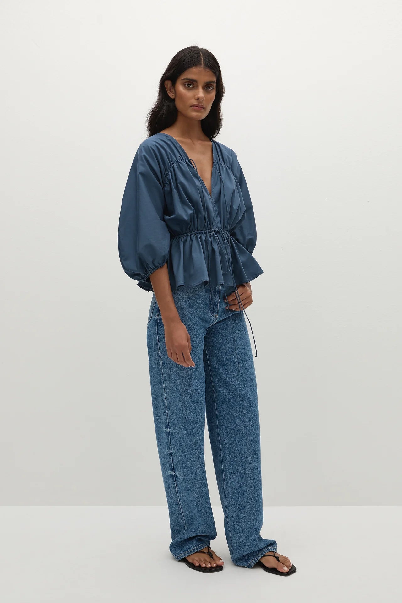 Sigrid Top - Vintage Navy