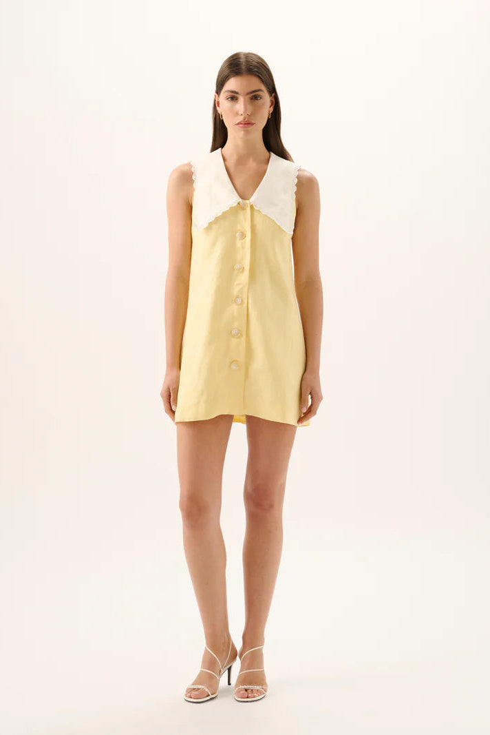 VALENTINA MINI DRESS - Limoncello