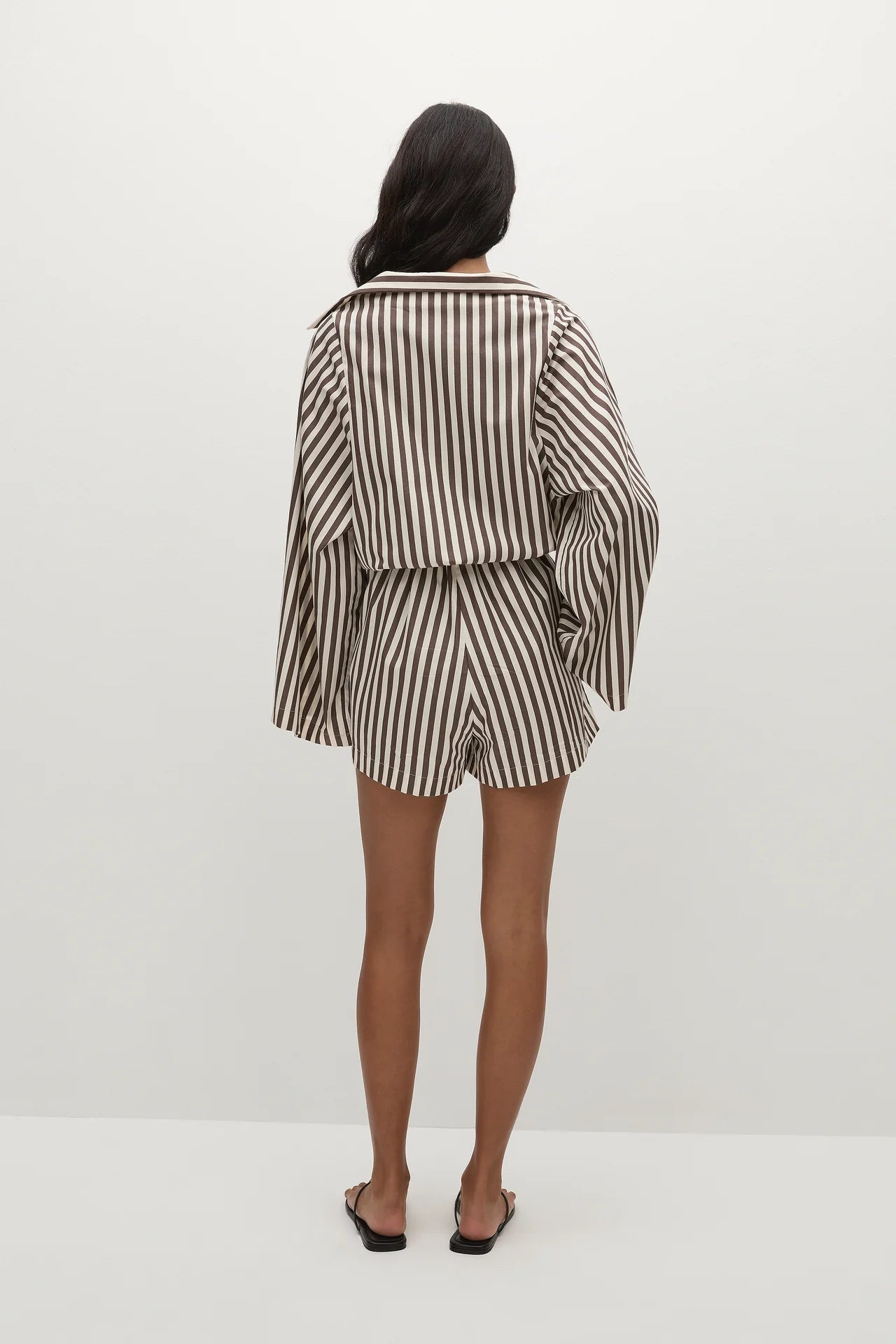 Aksel Playsuit - Norway Stripe Espresso