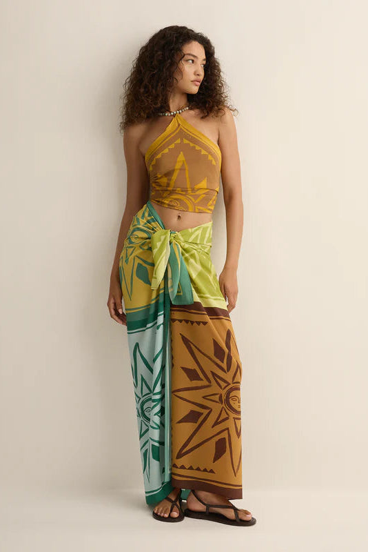 Square Pareo - Surya Tile Silk