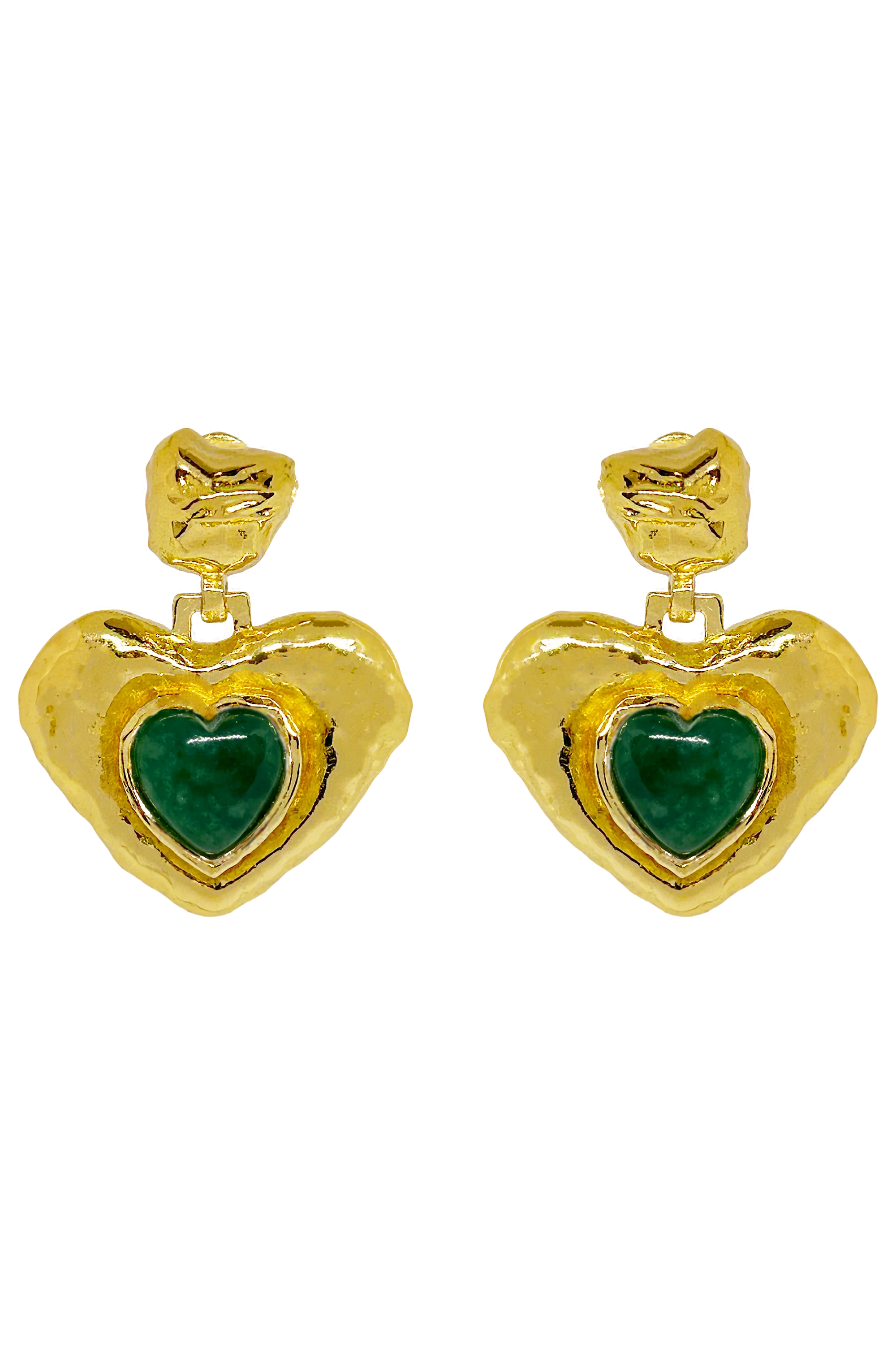 SURI EARRINGS - GREEN AVENTURINE