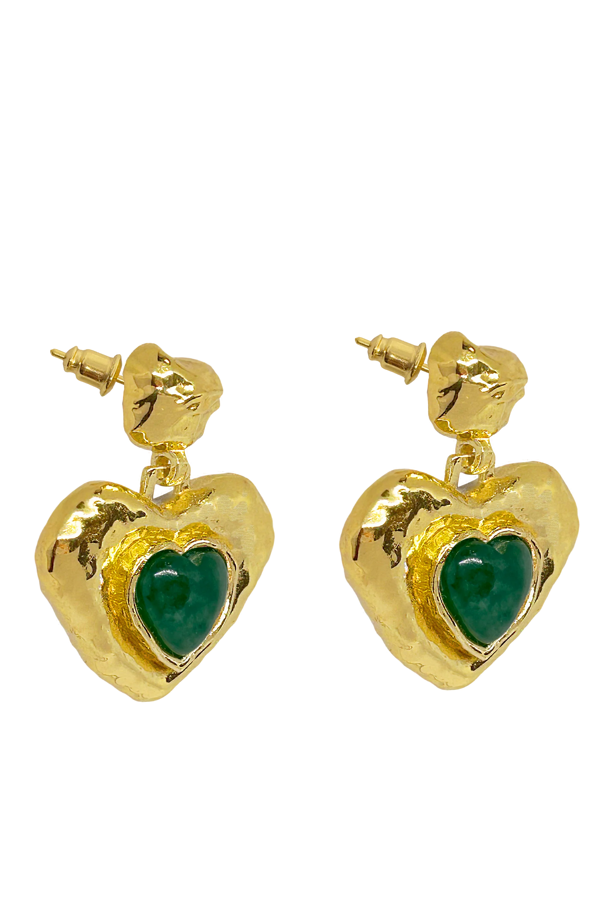 SURI EARRINGS - GREEN AVENTURINE