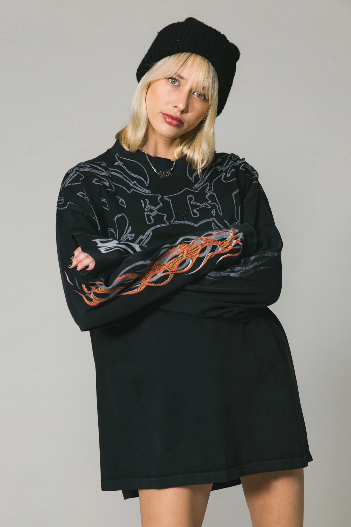 Black Metal Long Sleeve Tee