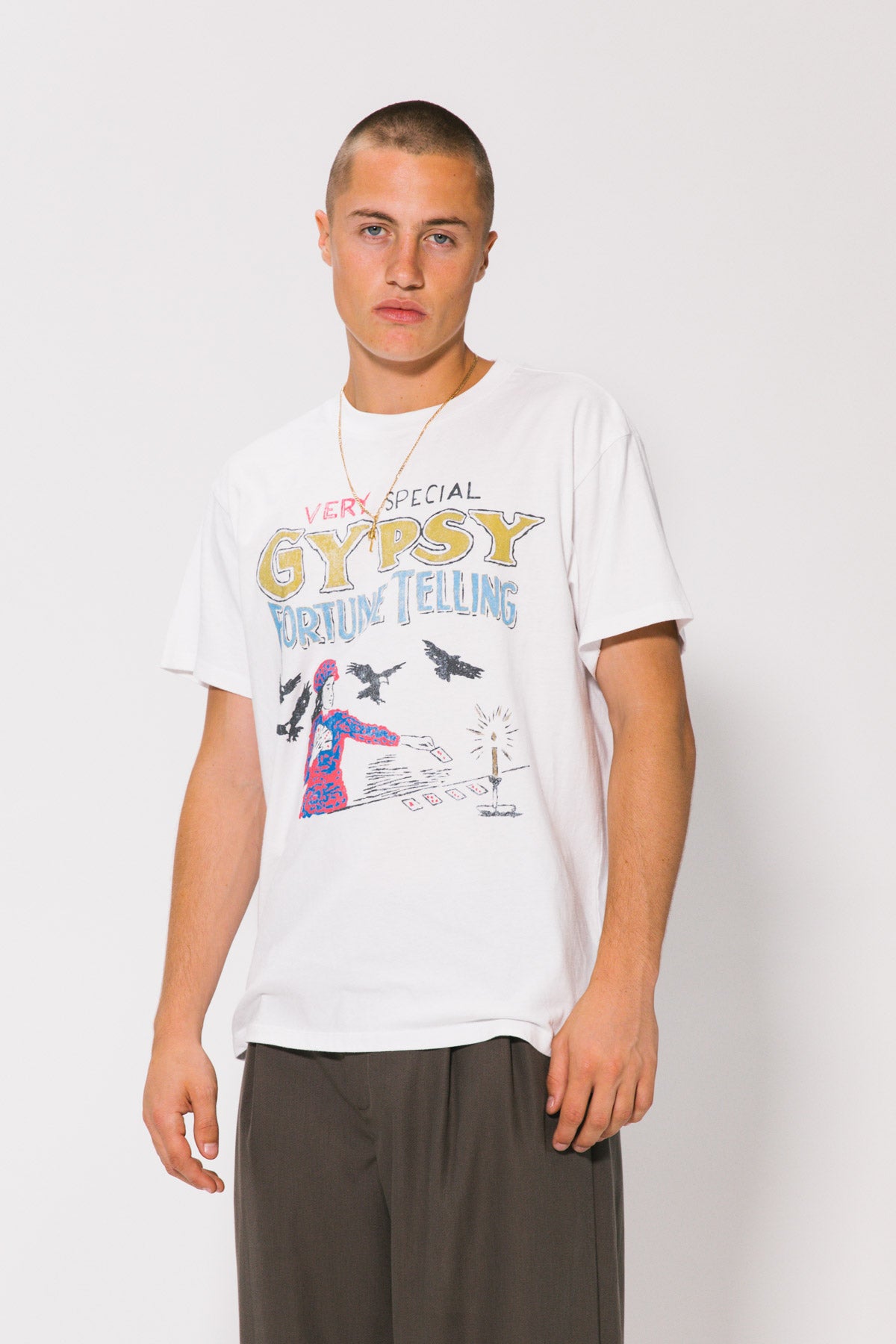 Fortune Teller Vintage Tee - White