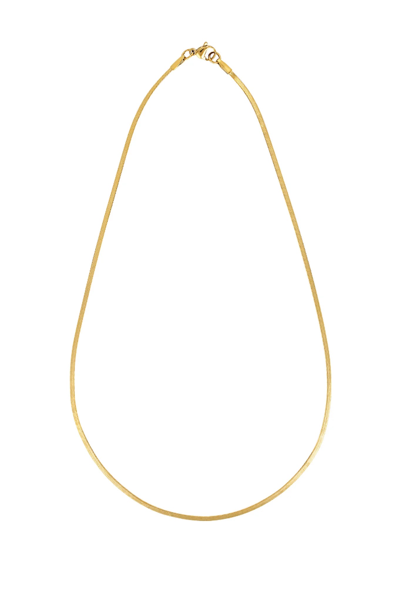 HAILEY SNAKE NECKLACE 2MM 45 cm