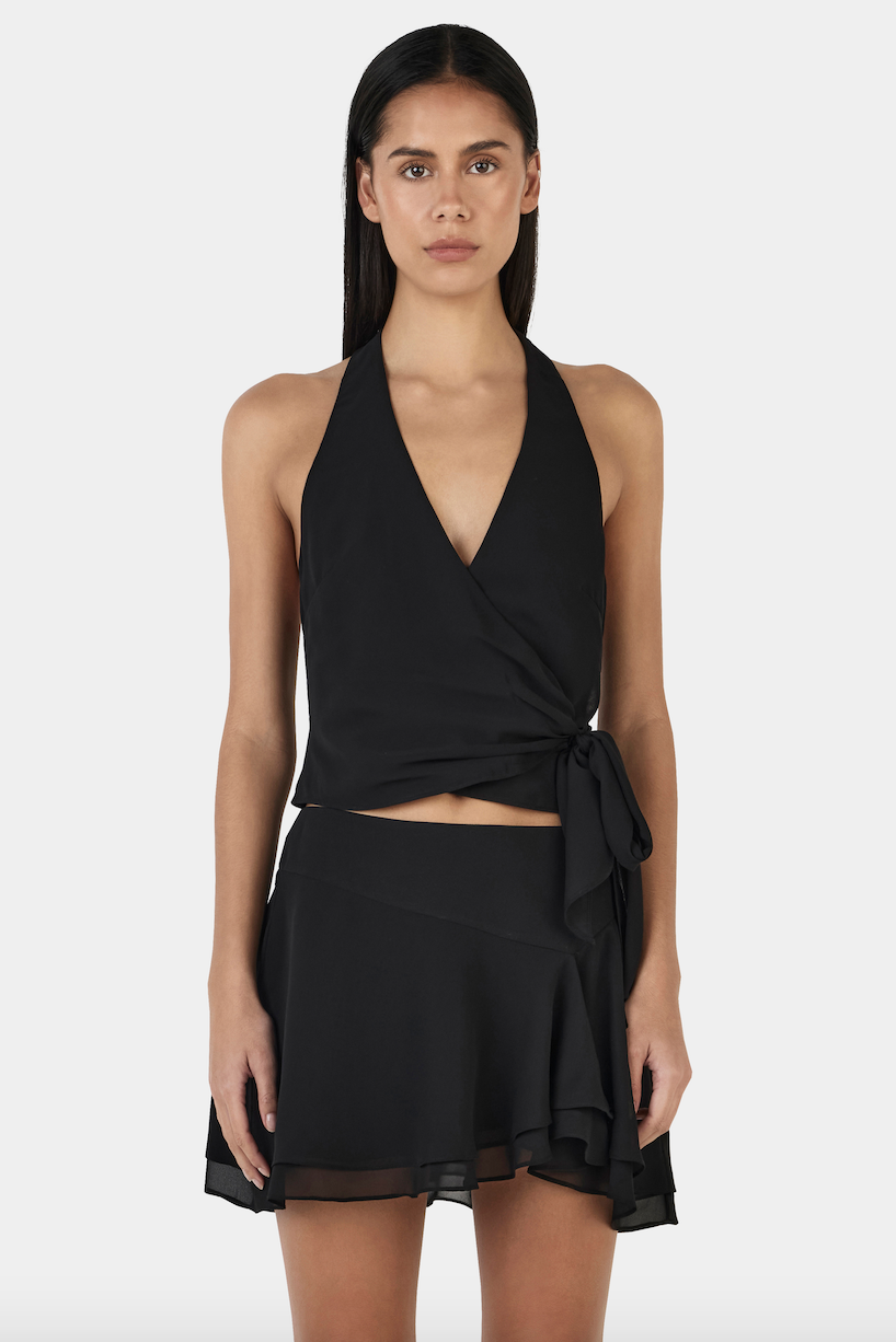 Yiana Mini Skirt - Black