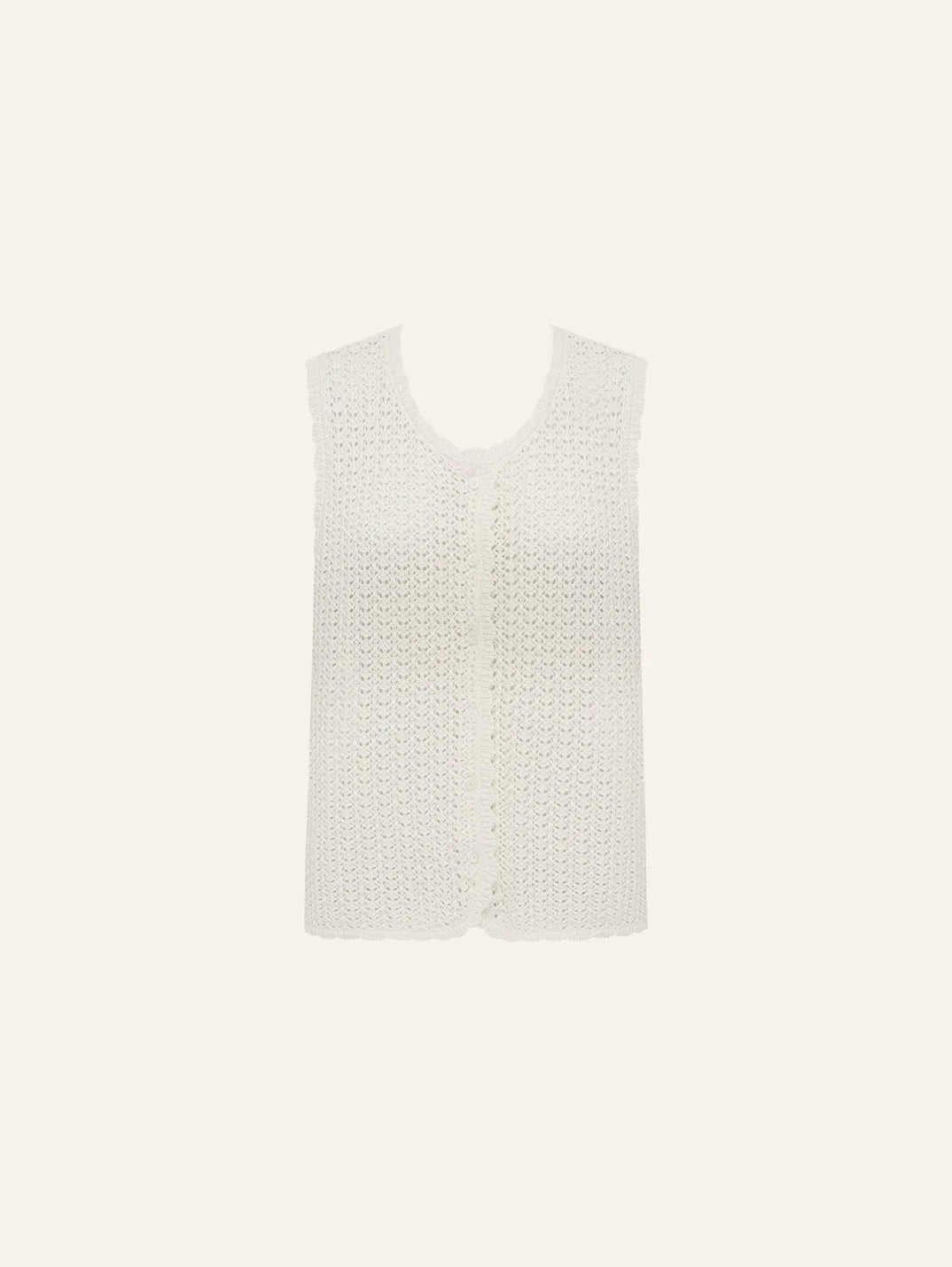Pointelle Vest