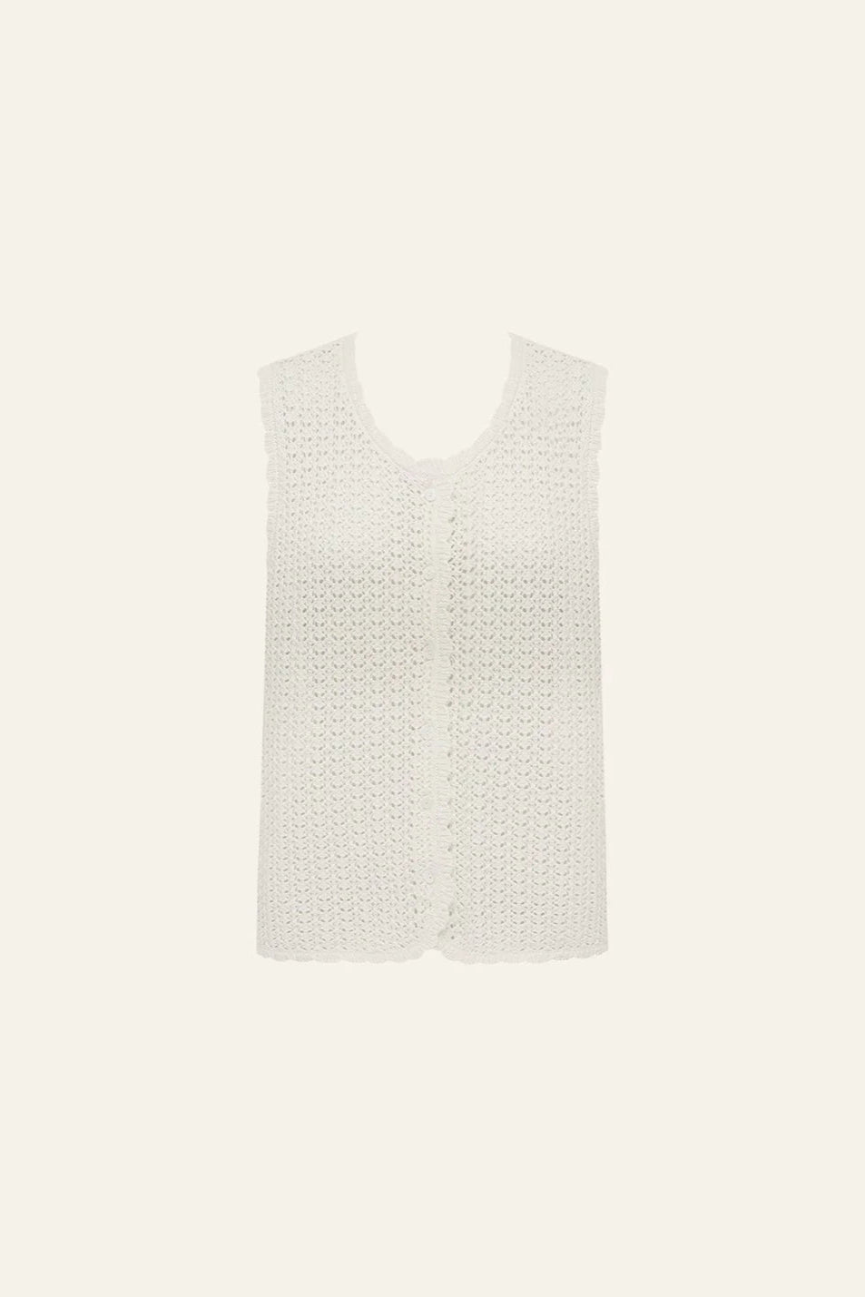 Pointelle Vest