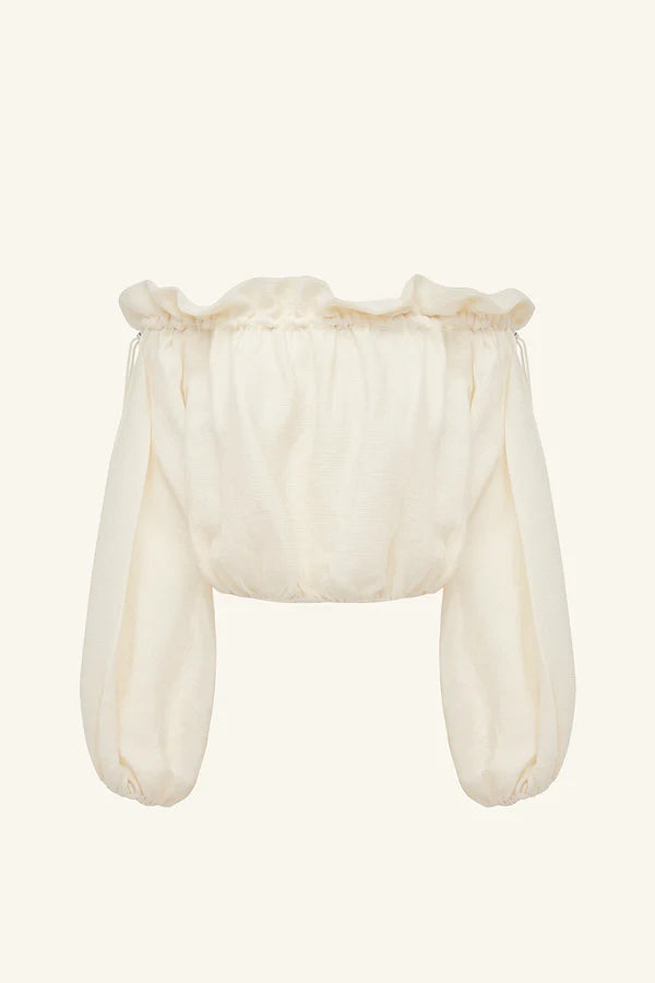 Jasper Linen Blend Blouse - Resin