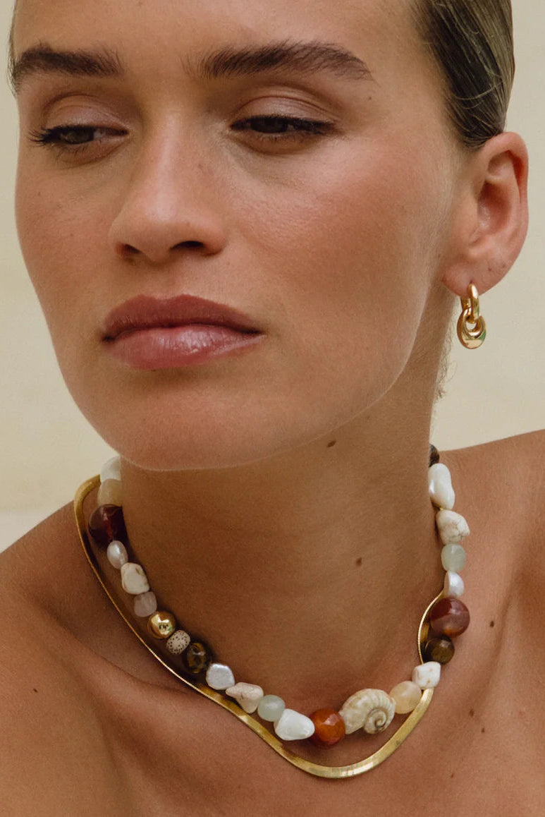 Seaside Necklace - CARAMEL CREAM