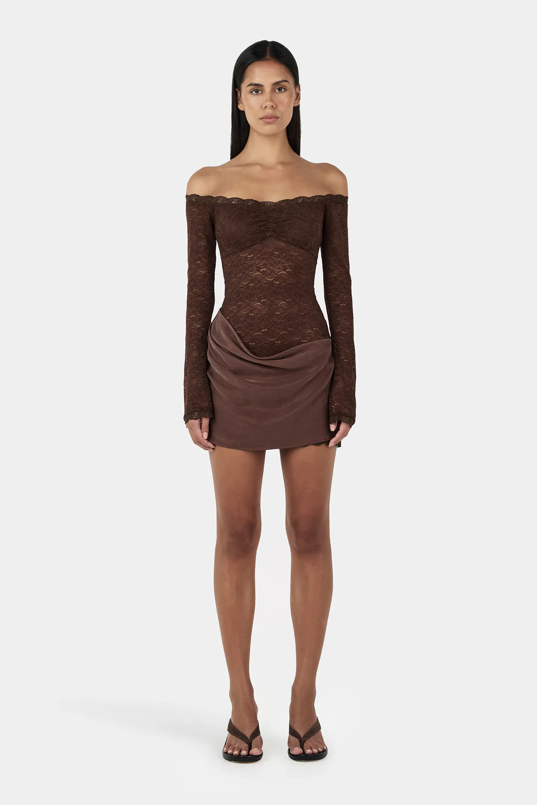 Tahnee Mini Dress - Chocolate