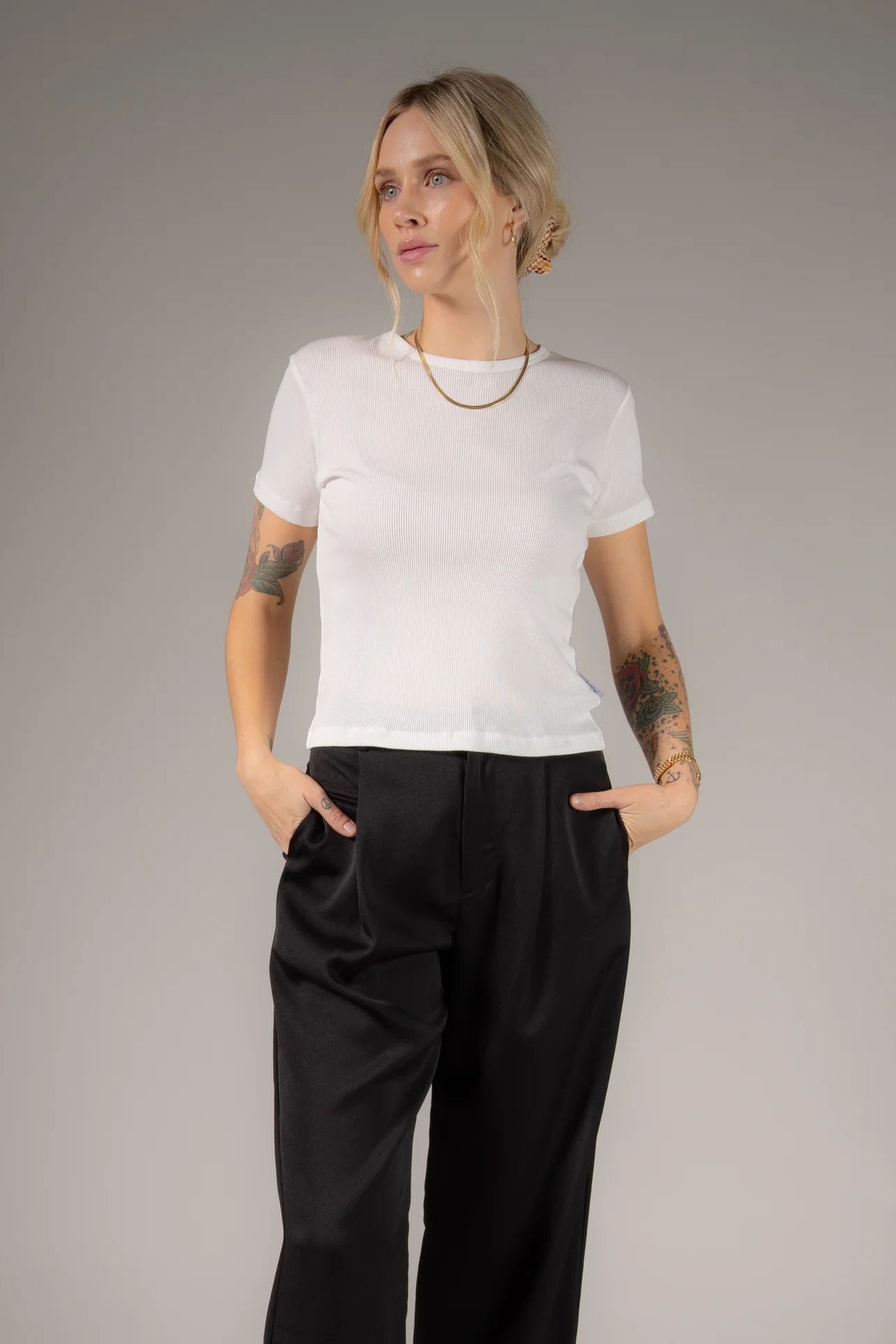 Essentials - Baby Tee - White