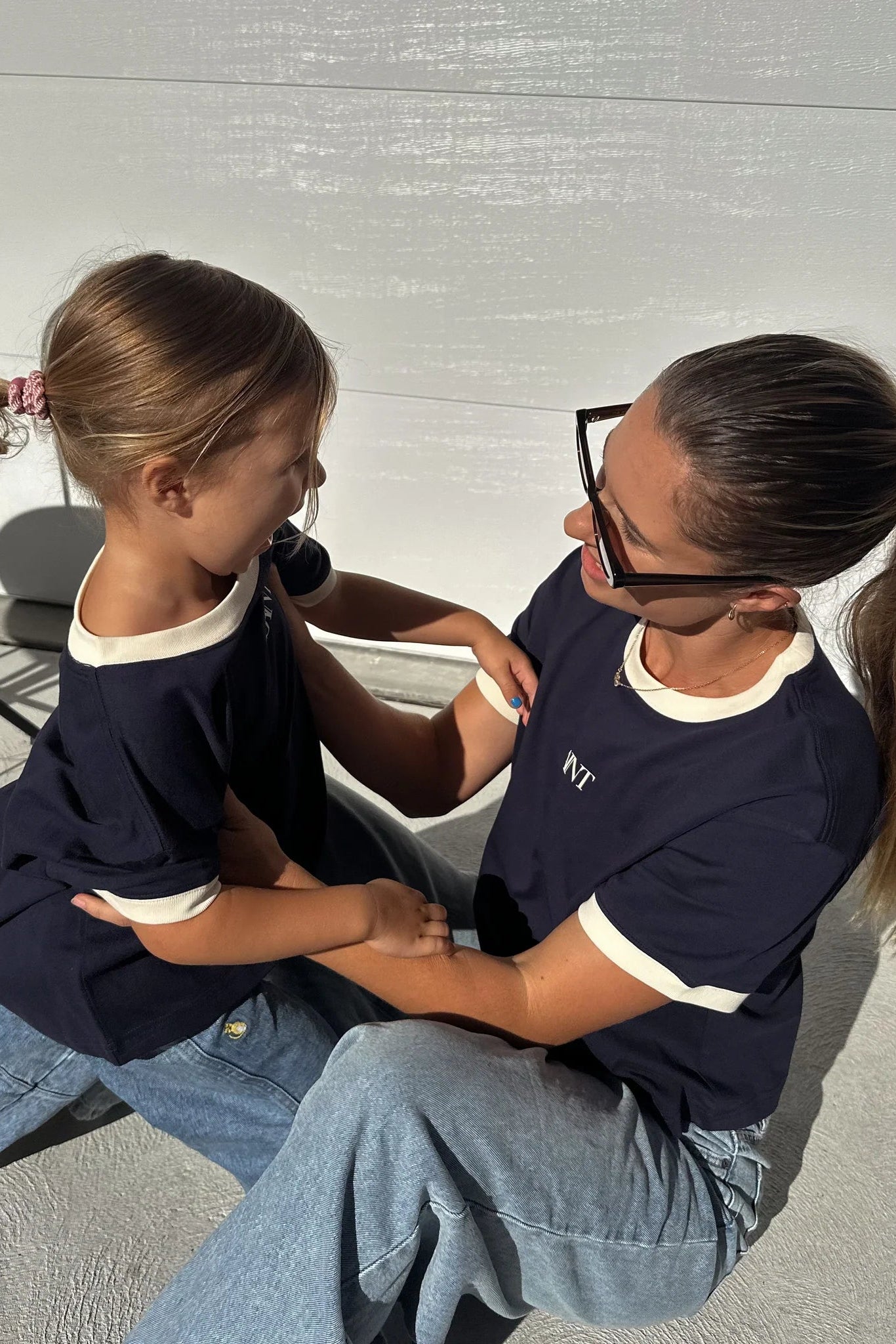 SŚAINT LOGO BABY TEE - NAVY