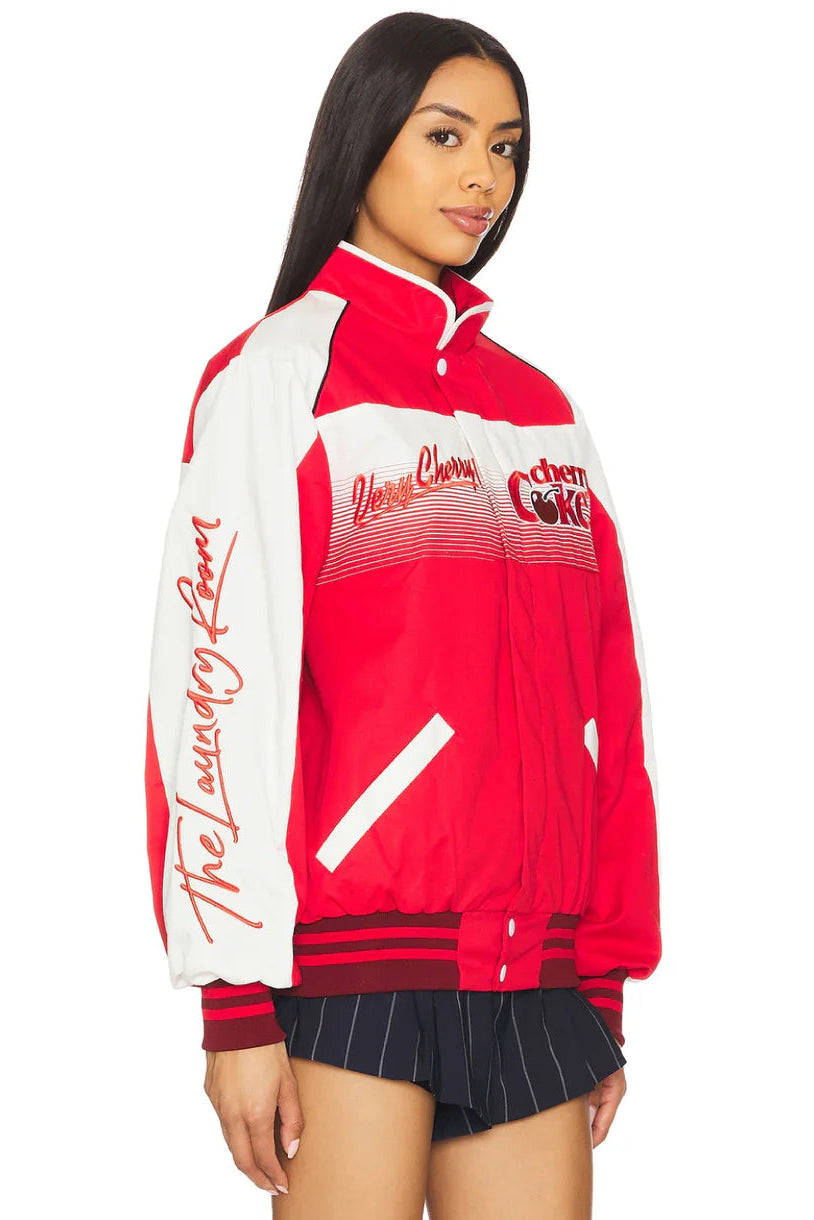 Very Cherry Coke - Racing Jacket - Red & White