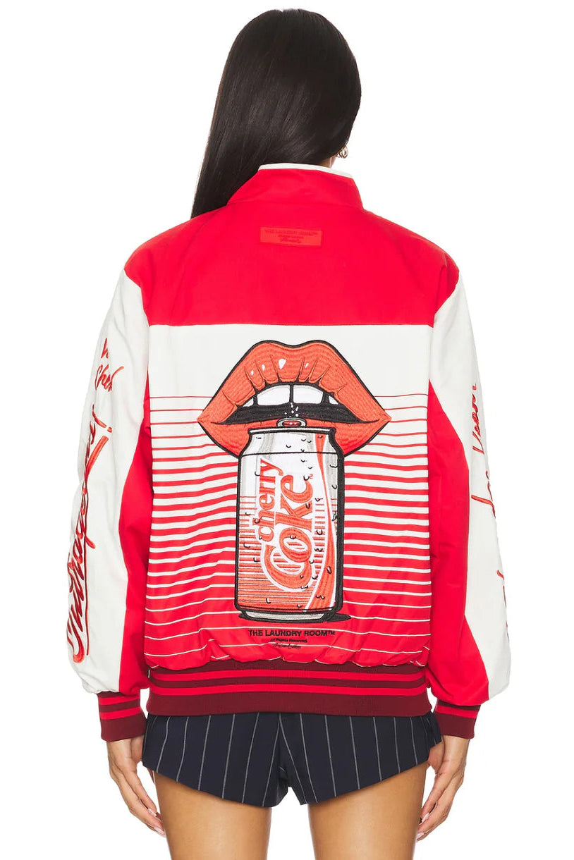 Very Cherry Coke - Racing Jacket - Red & White
