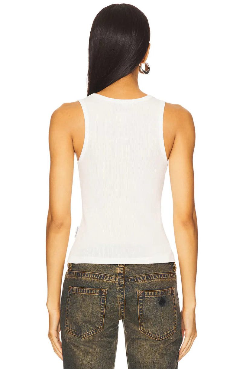 Coca Cola Rock & Roll - Rib Tank - White