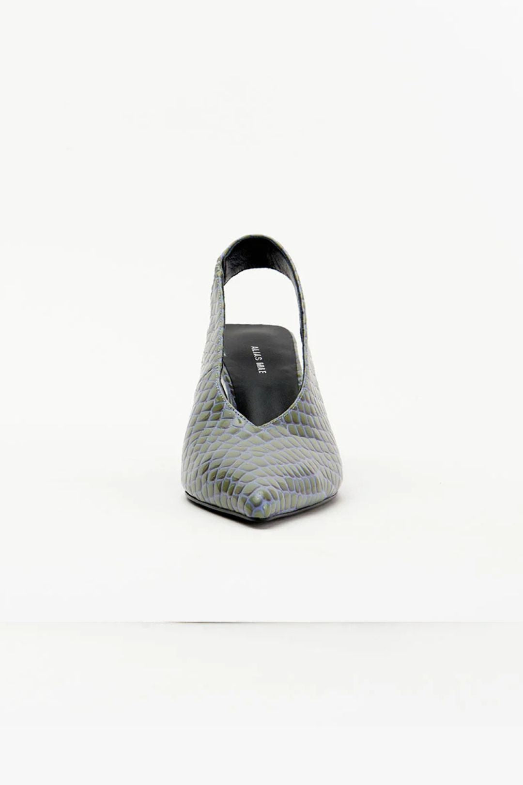 Frankie - Denim Patent Croc