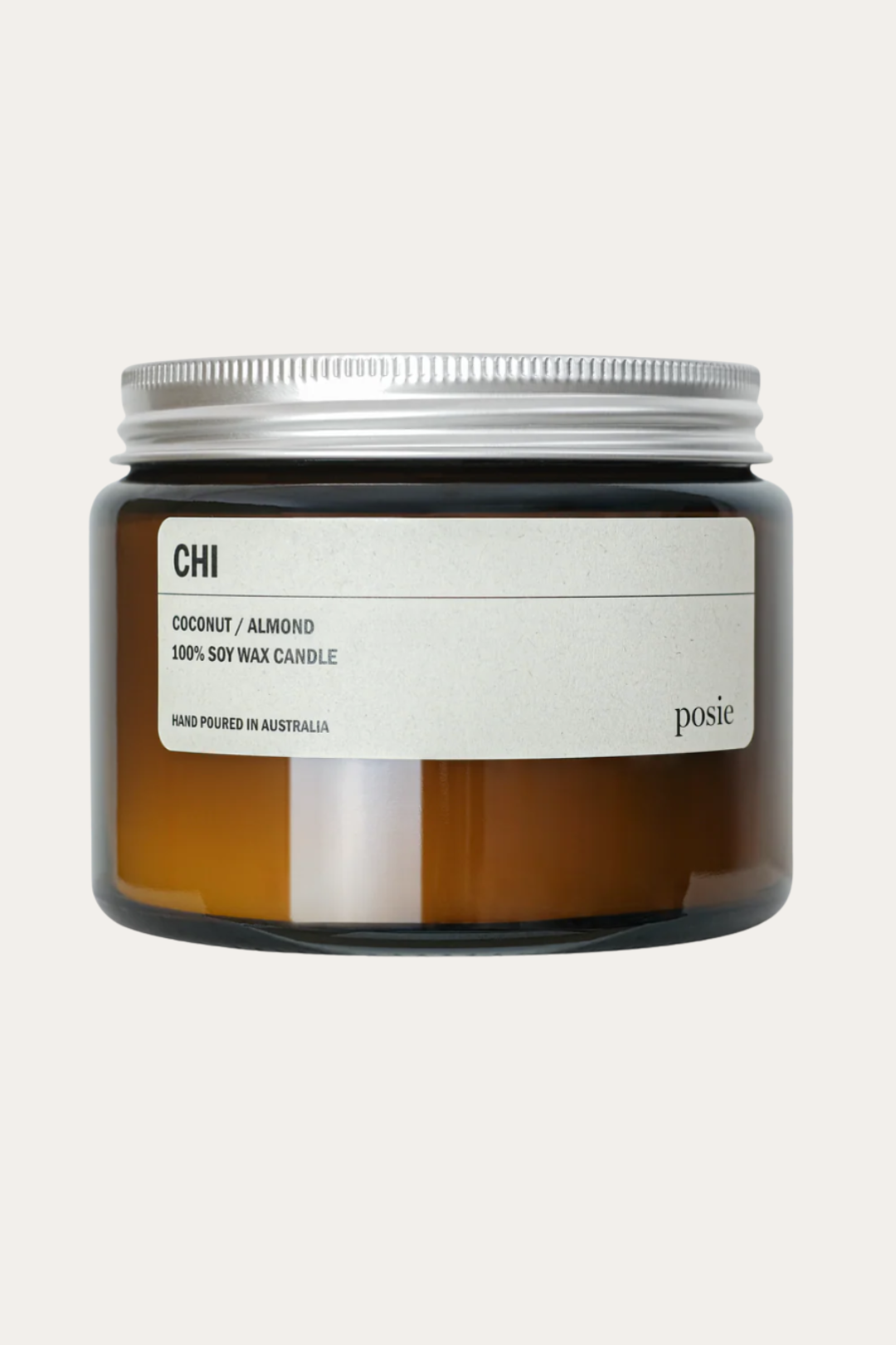 CHI: Coconut / Almond Large Amber Candle 500g