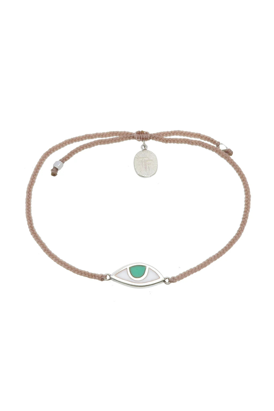 EYE PROTECTION BRACELET - PALE PINK - SILVER