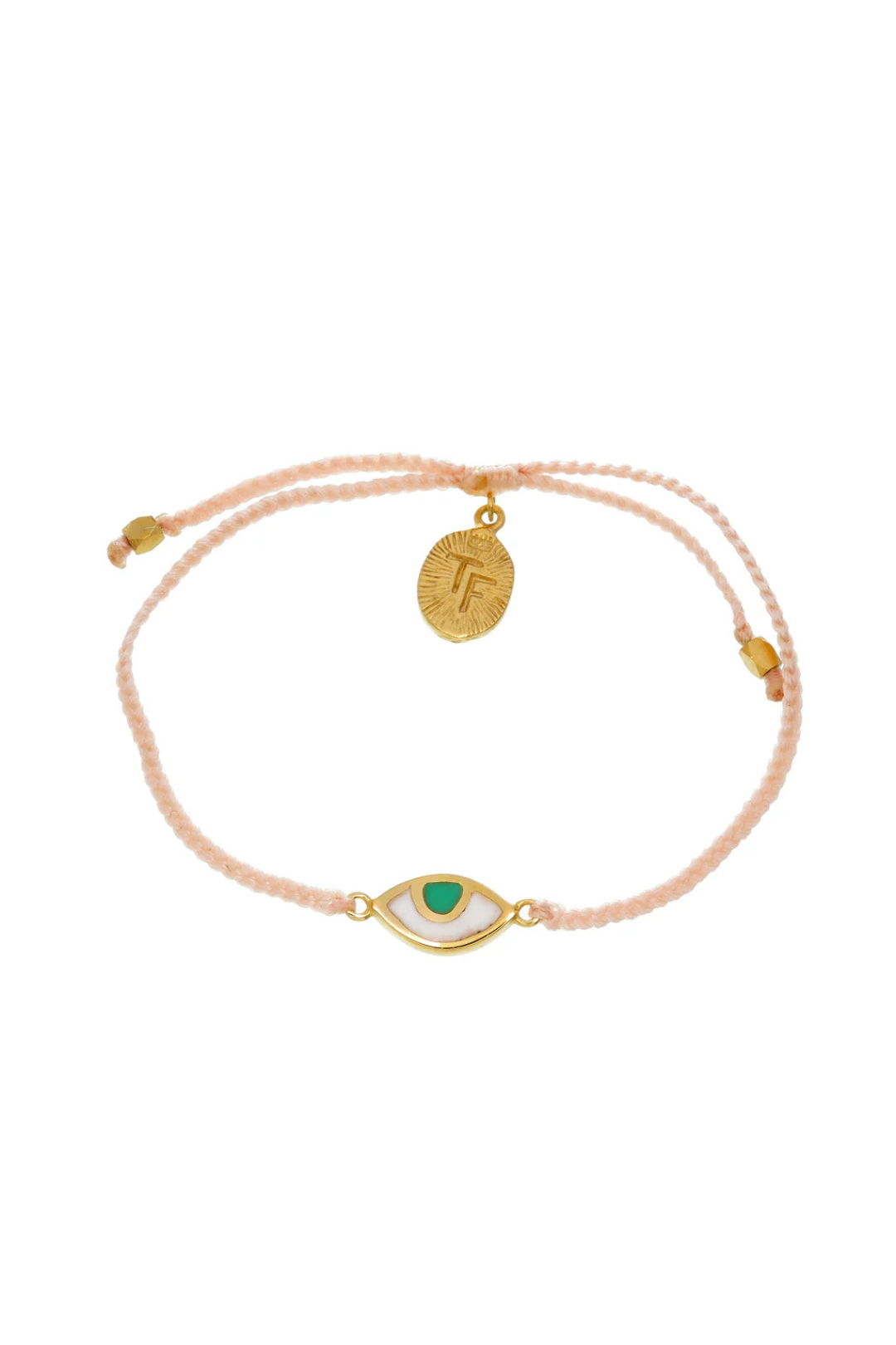 KIDS EYE PROTECTION BRACELET - PALE PINK - GOLD