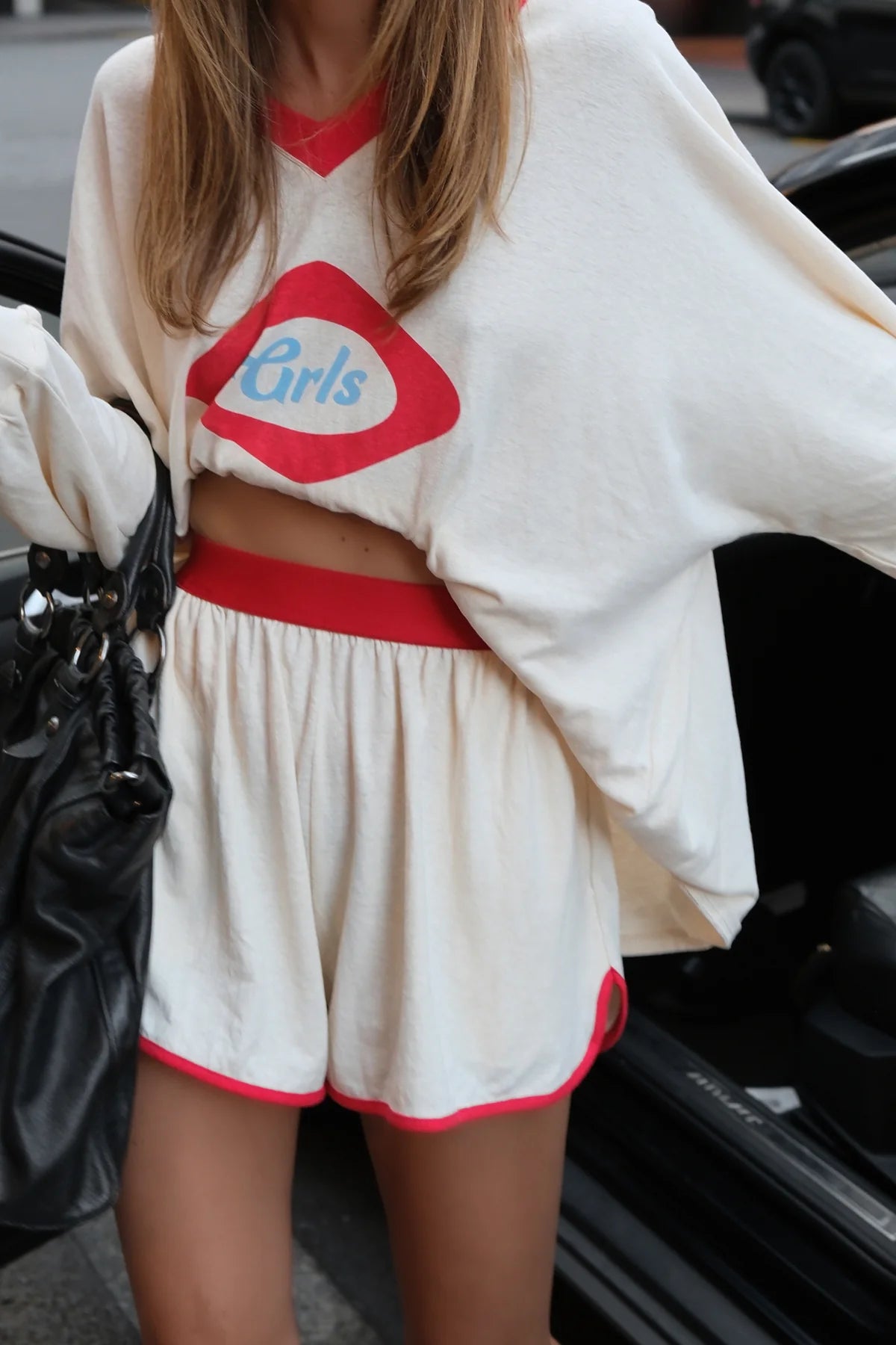 The GRLS Racer Shorts - Cream