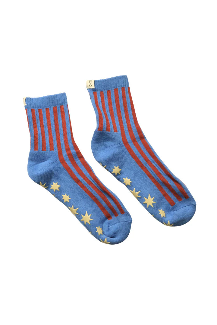 Grip Sock - Blue Stripe