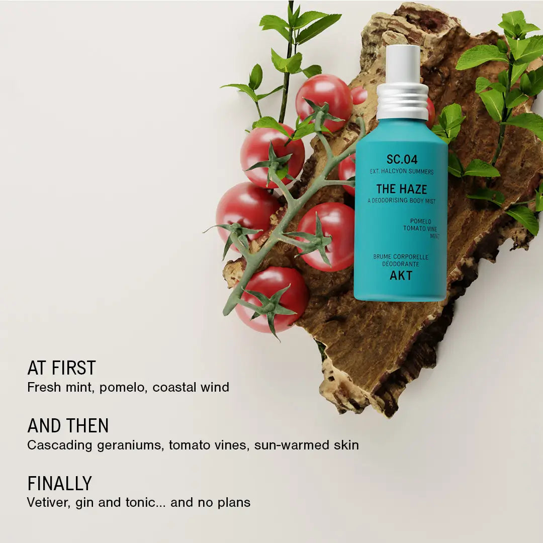The Haze Body Mist SC.04. EXT. HALCYON SUMMERS