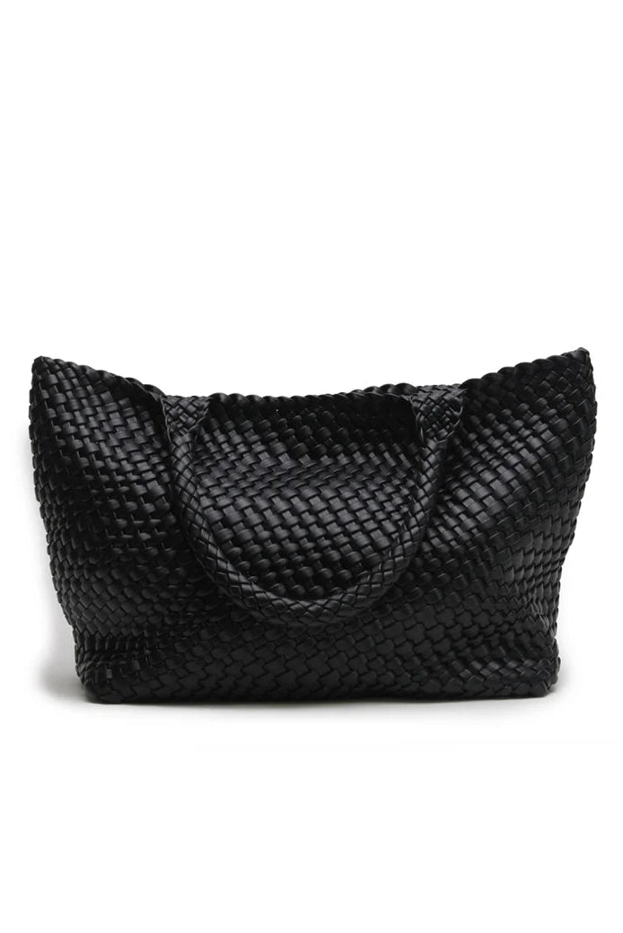 Woven Tote Black