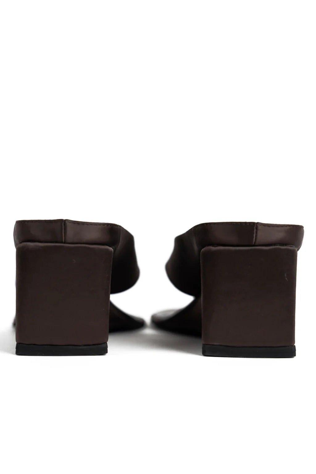 Wedge Thong - Brown Satin