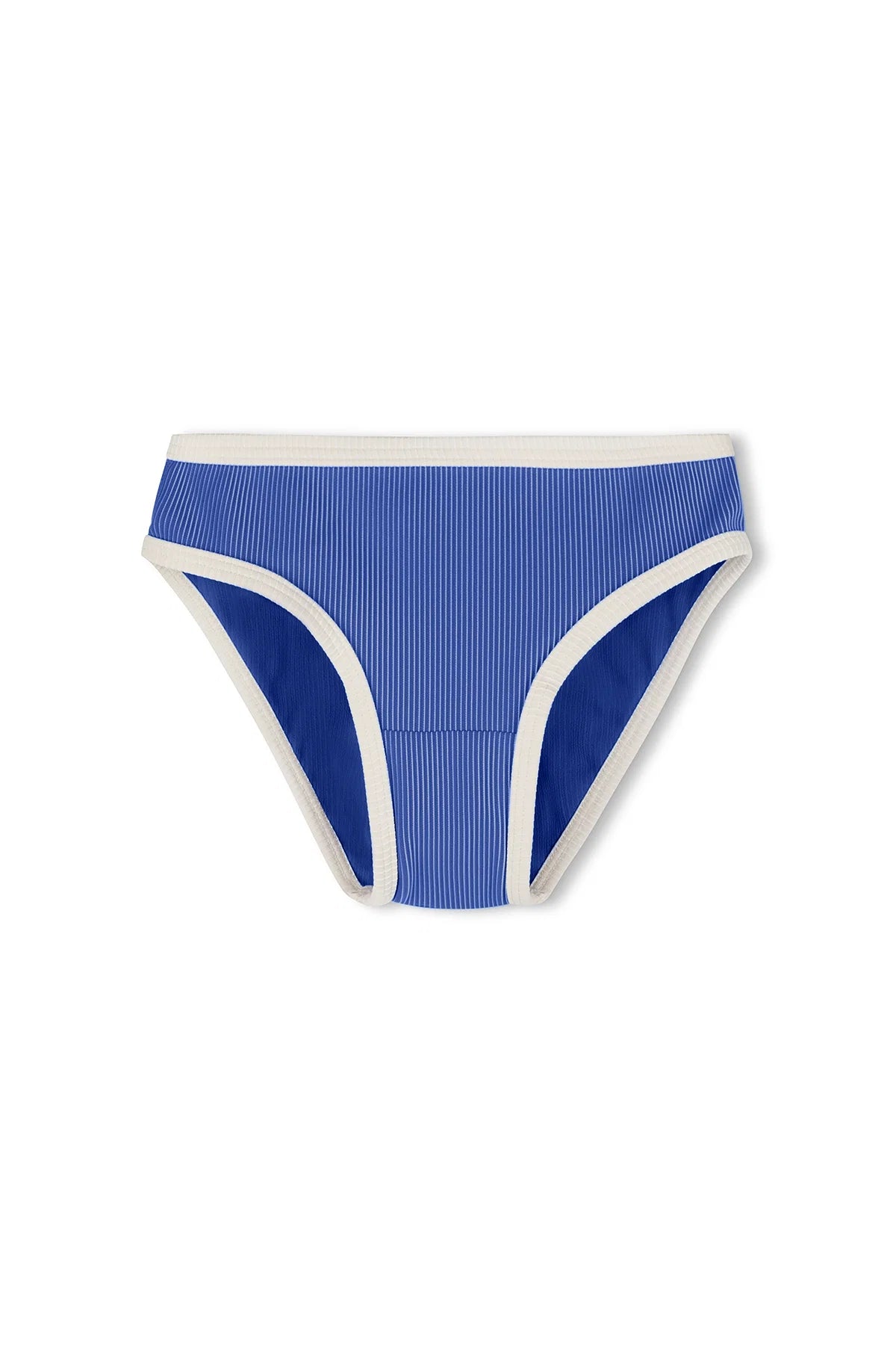 Mini Stripe Bikini Bottom - Sea Blue