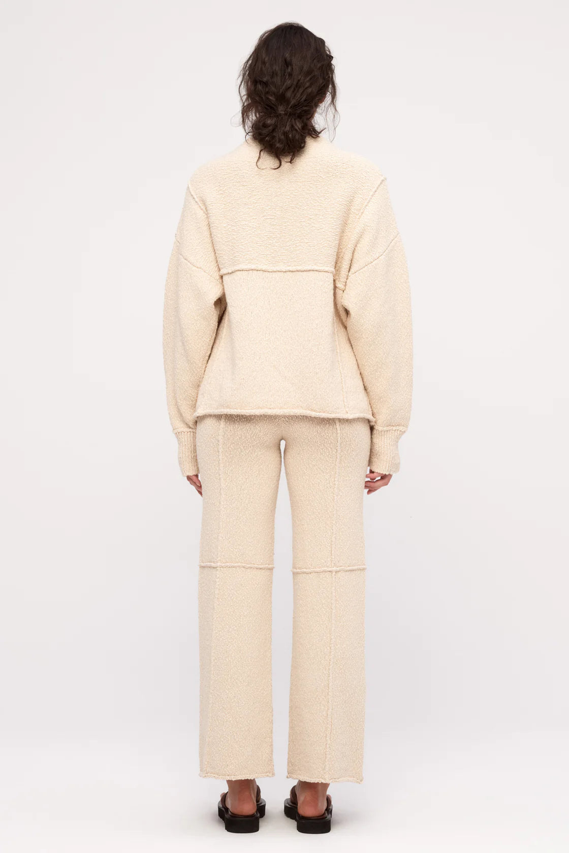 Boucle Knit Jumper - Coconut