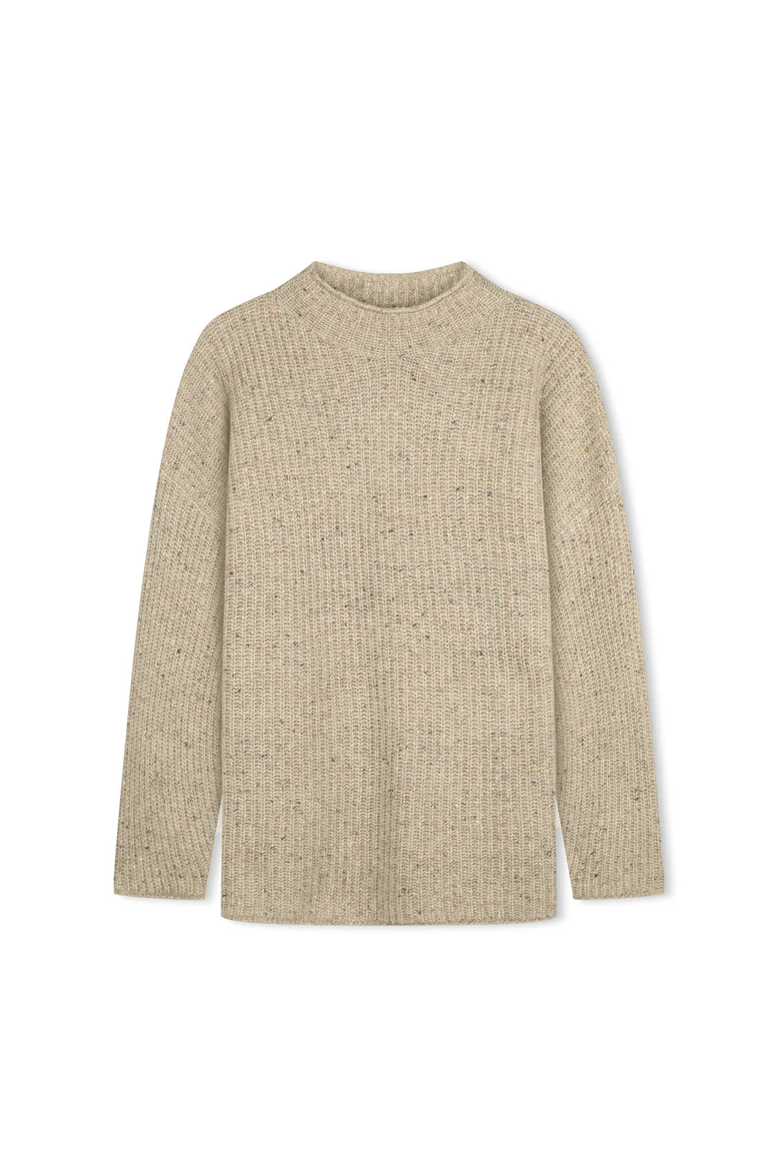 Oat Marle Merino Wool Blend Knit Jumper