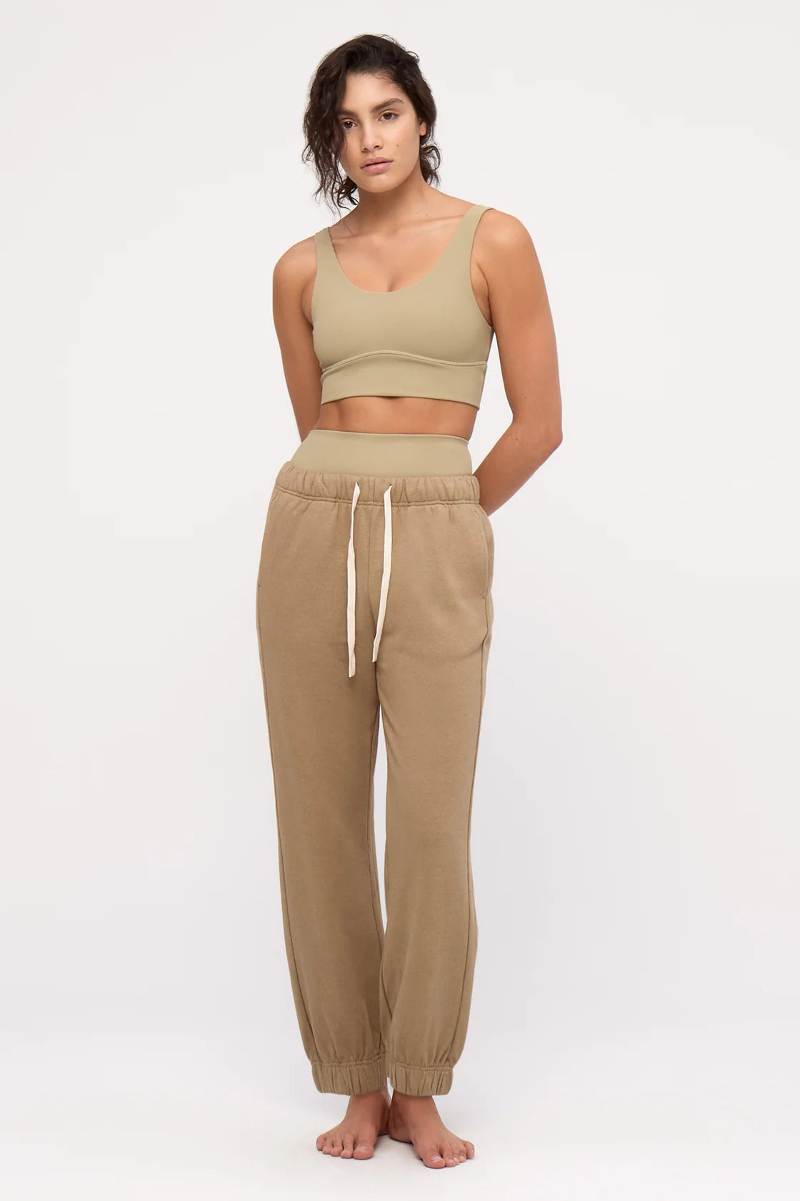 Cuffed Sport Sweatpant - Olive