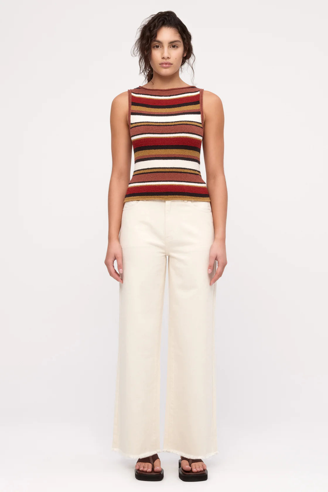 Organic Mid Rise Jean - Coconut