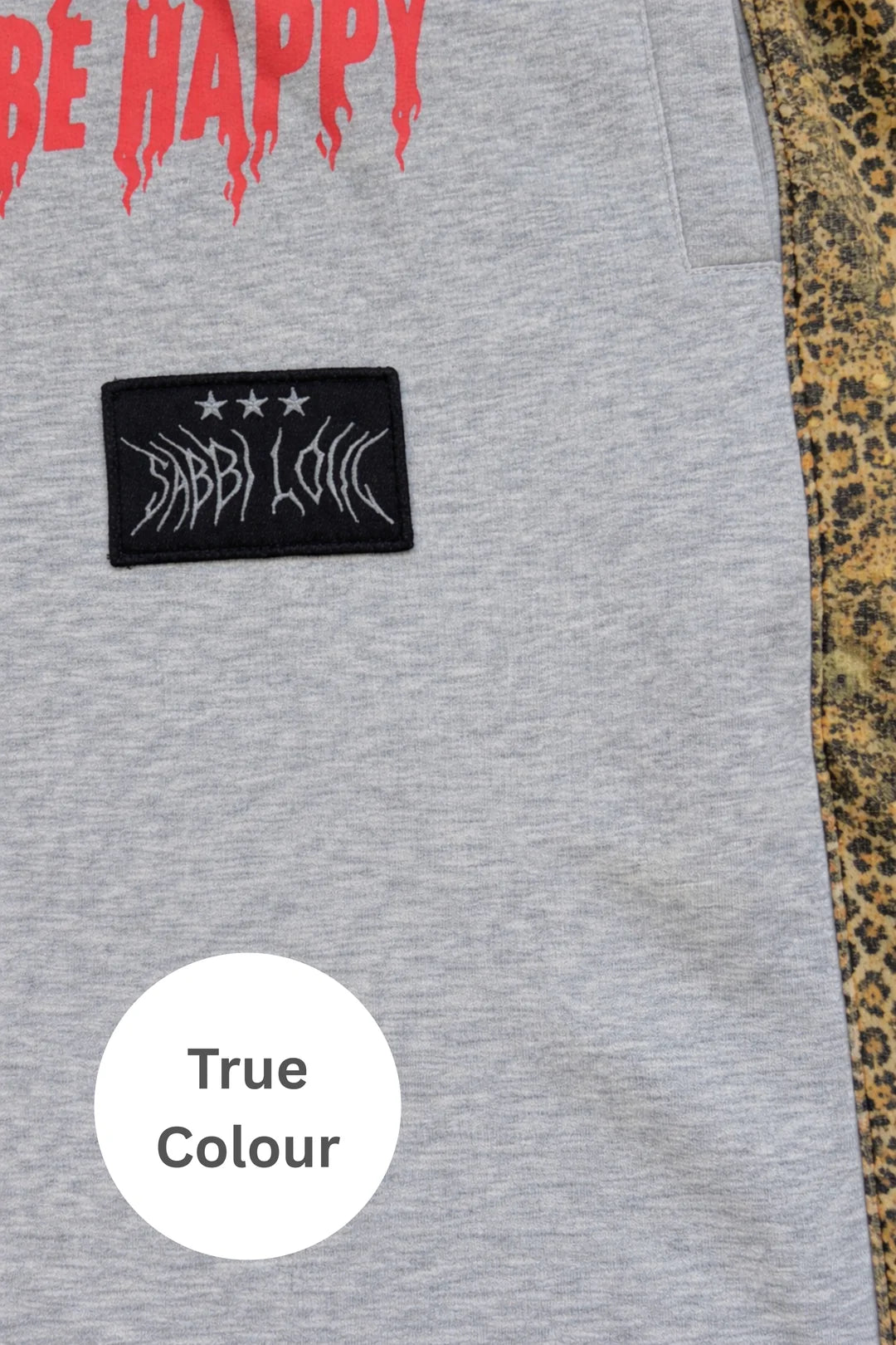 THE BE HAPPY WIDE LEG SWEAT PANTS - LEOPARD