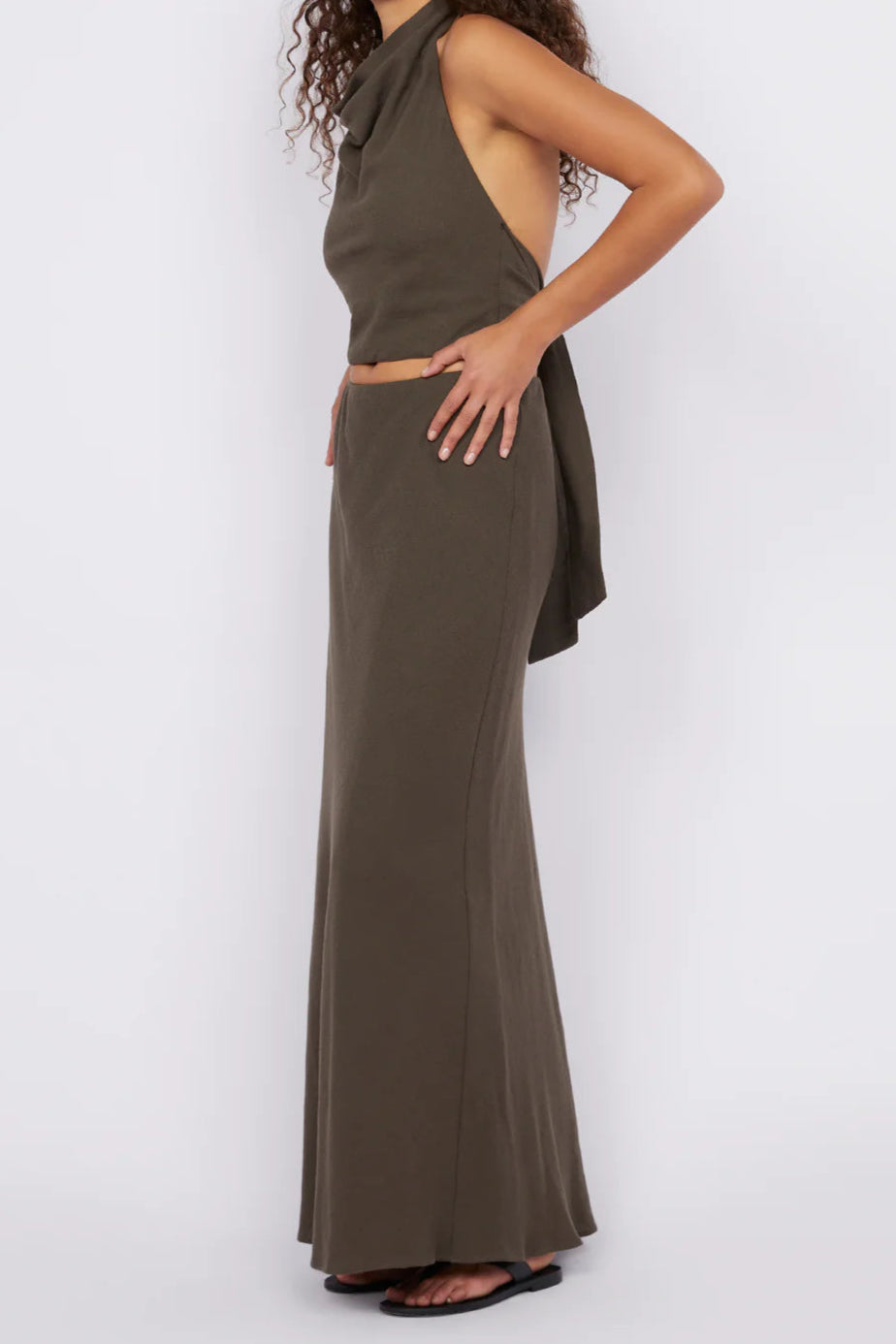EVERLY MAXI SKIRT- TWIG