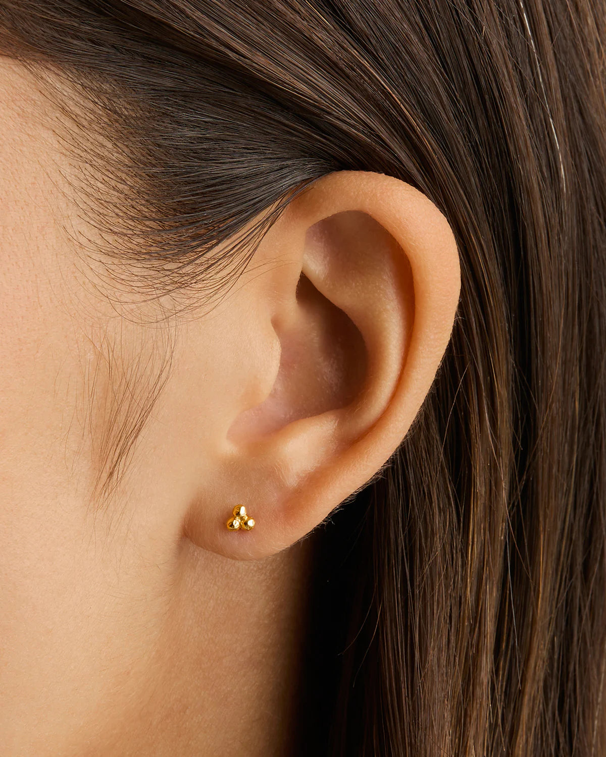 KARMA STUD EARRINGS - 18KT VERMEIL GOLD